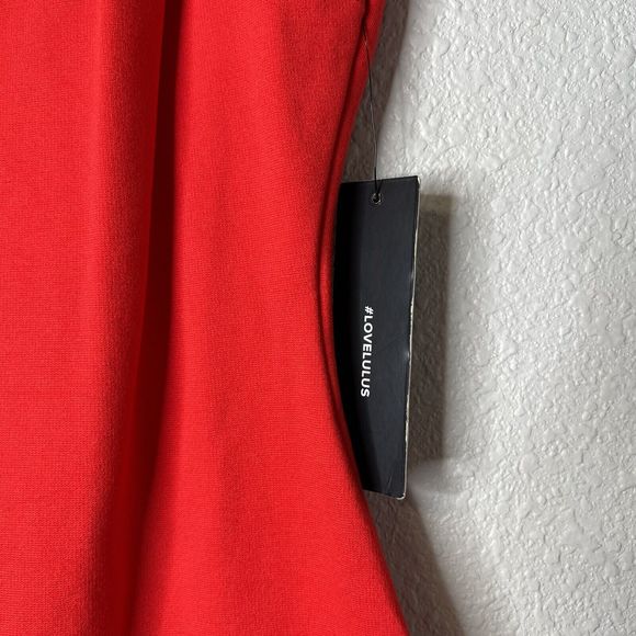 Lulu's Red Ruffle Strap Dress - Picture 3 of 6